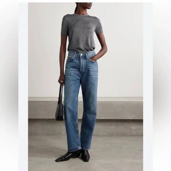 Agolde 90s Jean Imagine Mid Rise Straight B45  Women's Sz 23 - Picture 6 of 15